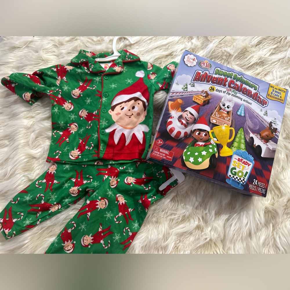 Elf on the shelf 12 month pj and advent calendar